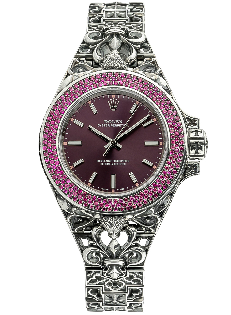 Rolex Custom Saint Bones Overlord Ruby