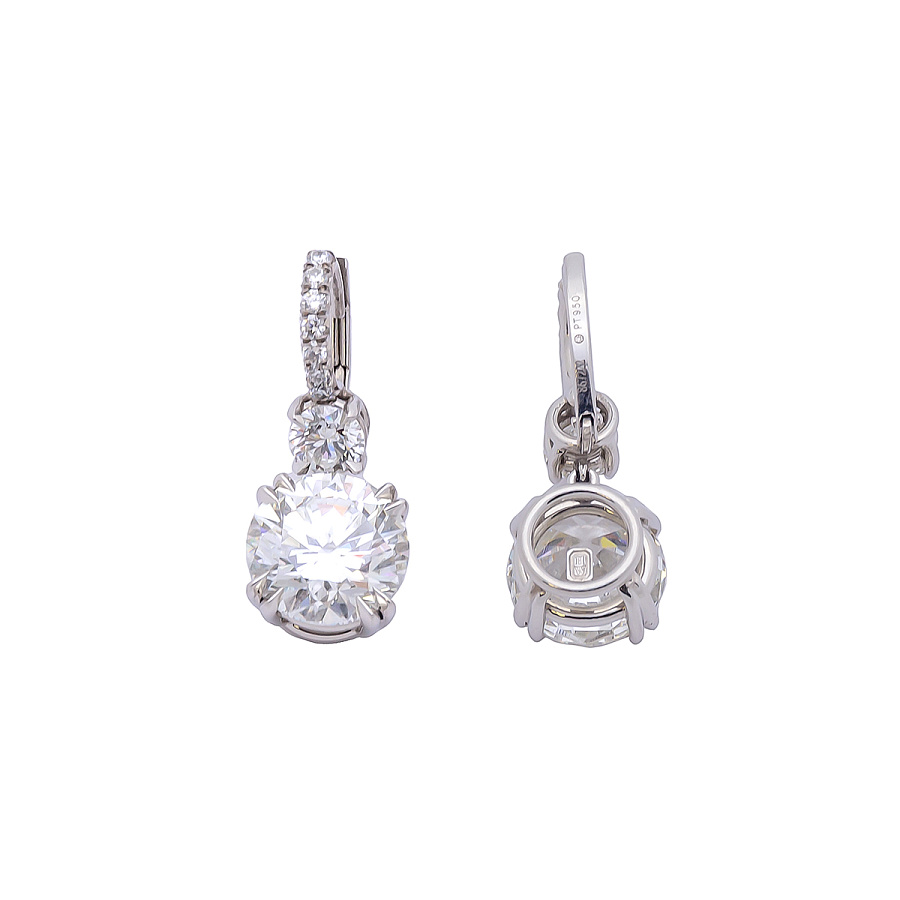 Harry Winston Серьги с бриллиантами 3.00 Кр H VS2 / 3.00 Кр I SI1
